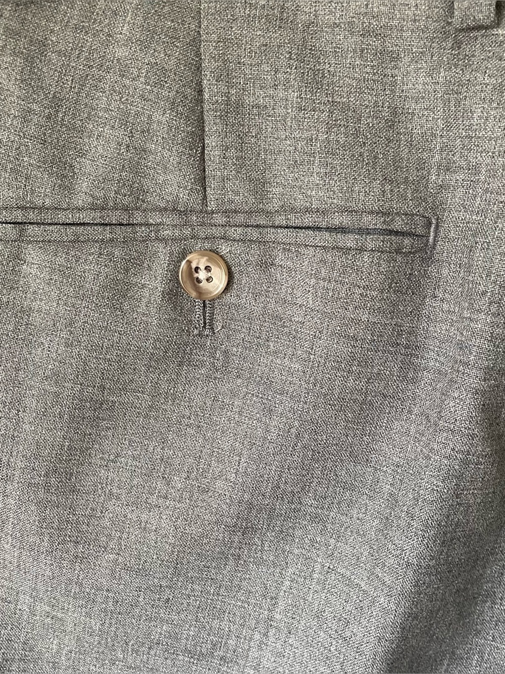 Jos. A Bank Reserve Collection Grey Italian Wool Dress Pants Slacks 36 Regular - Picture 7 of 13